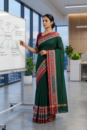 The Elegant | Charcoal Cotton Blend | S For Saree (Copy)